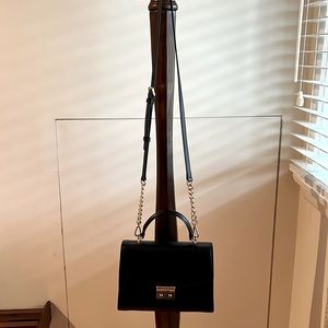 Black leather Michael Kors handbag